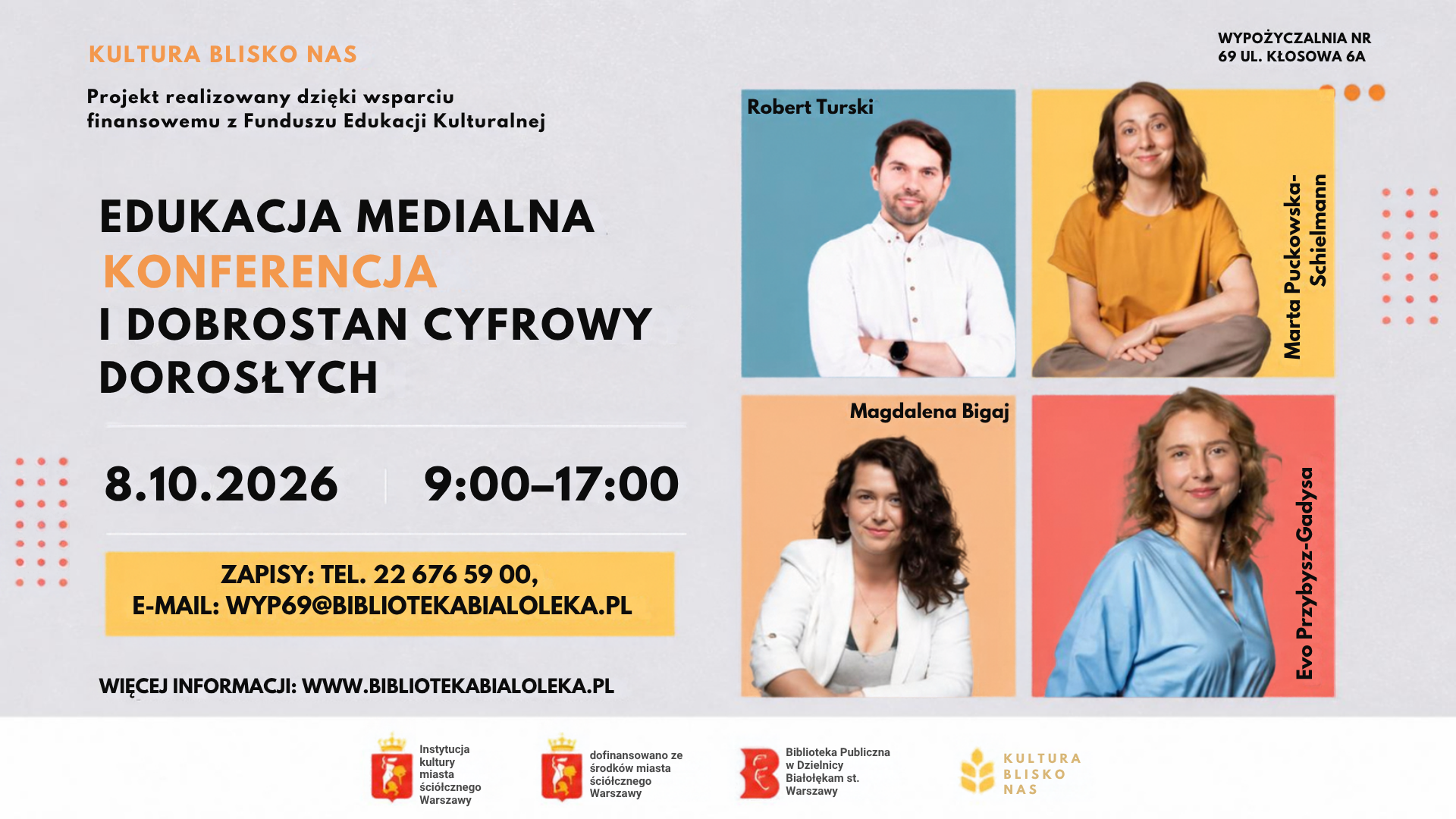 Edukacja medialna i dobrostan cyfrowy dorosłych Białołęka