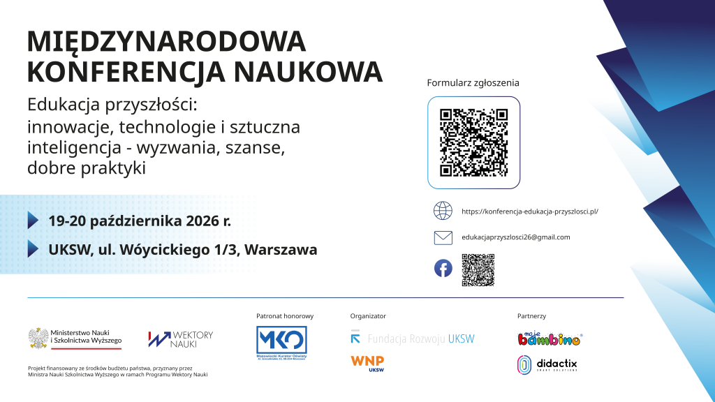 Międzynarodowa konferencja naukowa "Edukacja przyszłości" na UKSW